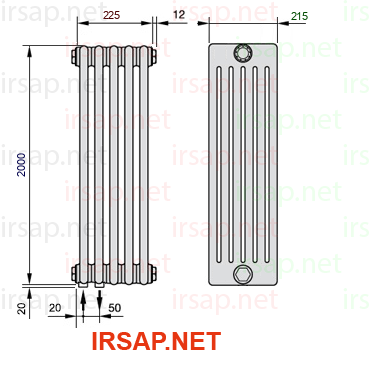Радиатор IRSAP Tesi 62000/5 T18 CL 01